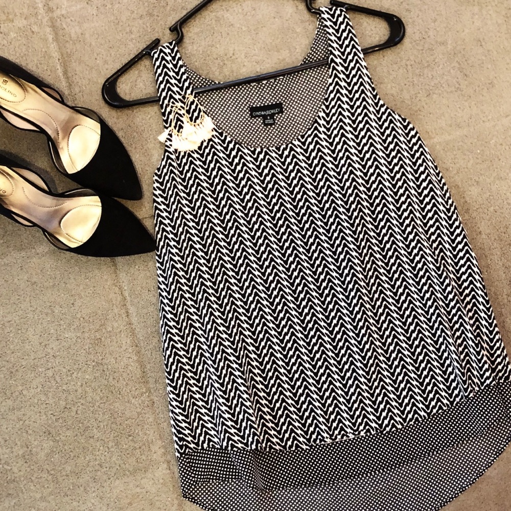 Black dress shirt tank top